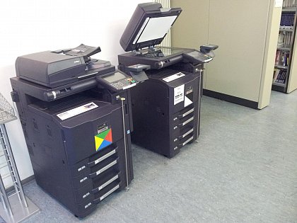 Kyocera-Multifunktionsgeräte in der WIWI-Bibliothek
