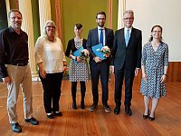 Den Kantorowitsch- Forschungspreis 2019 erhielten Dr. Katharina Friederike Strter und Richard Purk
(Bildnachweis: Prof. Claudia Becker)