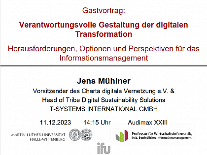 Einführung und Organisation - Gastvortrag Mühlner